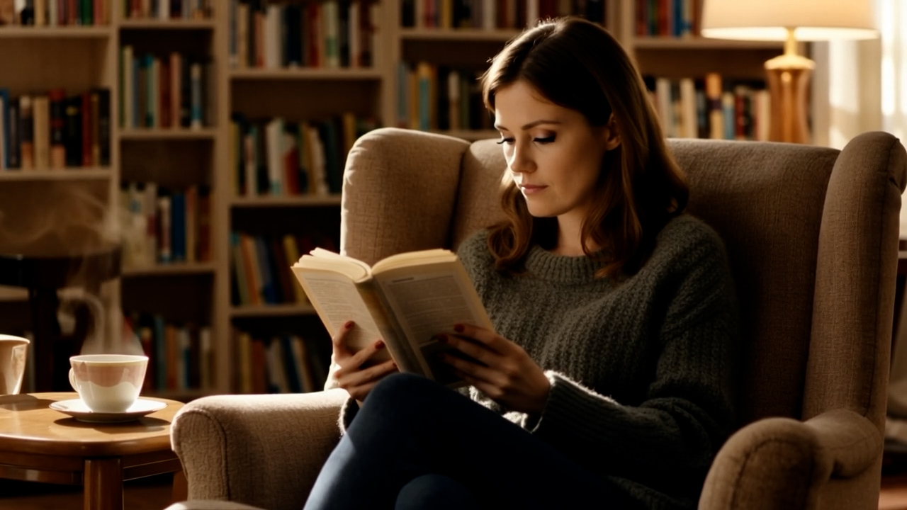 Reading in a cozy nook